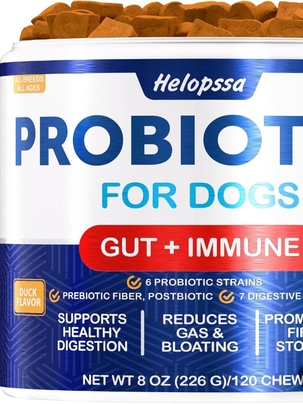 Probiotic Chews for Dogs No Yeast Soft For Yeast Itchy Skin and Itchy Ears